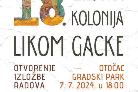 Uskoro 18. likovna kolonija LIKOM GACKE