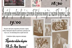 Ne propustite izložbu tradicionalnih nošnji “Sačuvajmo izvornost tradicijskog ruha” u Pučkom otvorenom učilištu dr. Ante Starčević u Gospiću