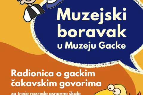 Radionica o gackim čakavskim govorima u sklopu “Muzejskog boravka”