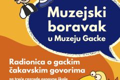 Radionica o gackim čakavskim govorima u sklopu “Muzejskog boravka”