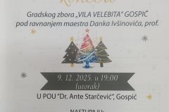 Zbor Vila Velebita priprema božićni koncert - ne propustite!