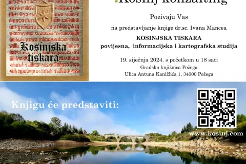 Predstavljanje knjige “Kosinjska tiskara” u Požegi