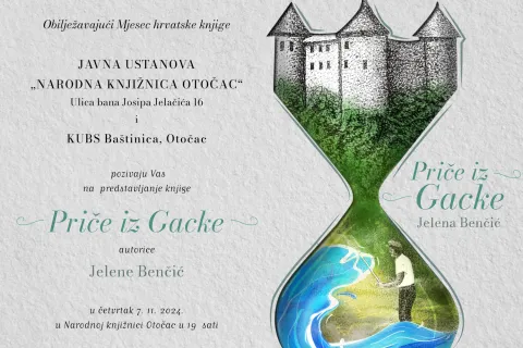 KUBS Baštinica poziva na predstavljanje knjige “Priče iz Gacke” autorice Jelene Benčić