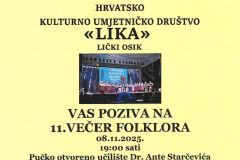 11. Večer folklora u Gospiću