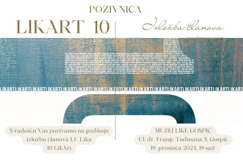 Ne propustite godišnju izložbu članova Likovne udruge Lika “LikArt 10”