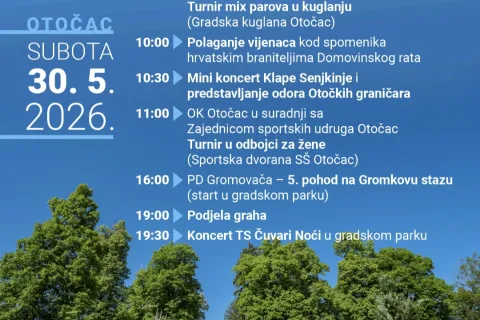 Otočac obilježava Dan državnosti uz bogat cjelodnevni program