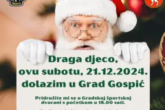 Pickleball dovodi Djeda Božićnjaka u Gradsku športsku dvoranu u Gospiću