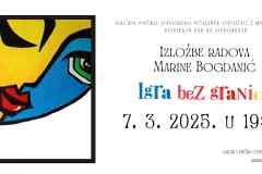 Otvorenje izložbe radova Marine Bogdanić - Igra bez granica ovog tjedna u Otočcu