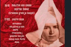 Sjećanje na mučeničku smrt sestre Žarke Ivasić uz molitvu i misu u Gospiću