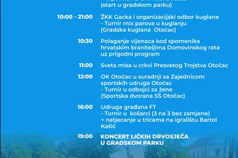 Proslavite Dan državnosti uz bogat program u Otočcu
