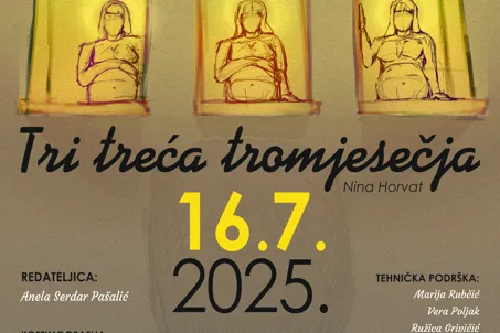Večeras u Gospiću: Predstava “Tri treća tromjesečja” u sklopu projekta Glumci u Gospiću