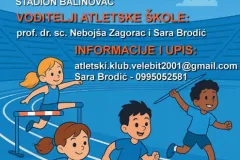 Postani budući atletičar! Otvorene prijave za prvu školu atletike u Gospiću
