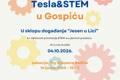 Tesla & STEM stiže u Gospić: znanost i inovacije na Trgu Stjepana Radića