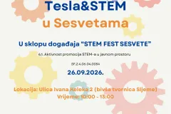 „Tesla & STEM” stiže u Sesvete: Teslina zavojnica, roboti i 3D printovi na jednom mjestu