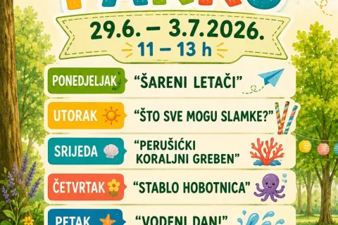 Knjižnica u parku – tjedan ljetnih radionica u Perušiću