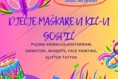 Dječje maškare u KIC-u Gospić - pridružite se!