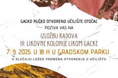 Otvorenje izložbe radova 19. likovne kolonije LIKOM GACKE u Otočcu