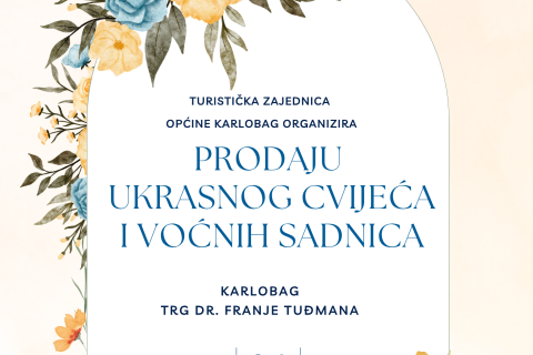 Zbog bure odgođena prodaja cvijeća i sadnica u Karlobagu