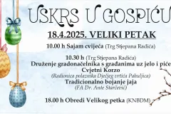 Grad Gospić vas poziva: Ne propustite uskrsni program na Trgu Stjepana Radića