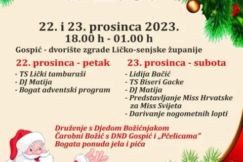 Božićna čarolija: Uskoro Advent u Lici s bogatim programom