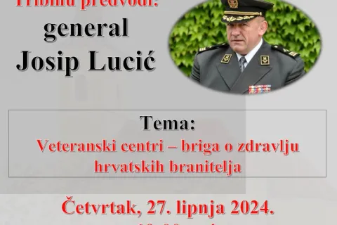 Tribina četvrtkom: Veteranski centri - briga o zdravlju hrvatskih branitelja