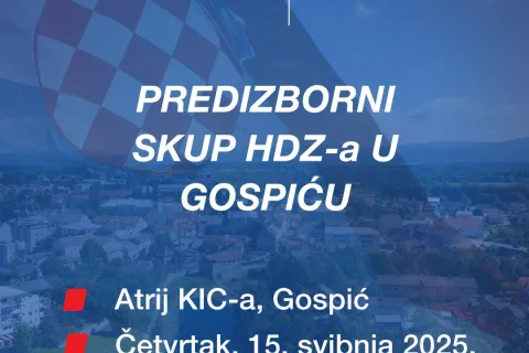 Veliki predizborni skup HDZ-a sutra u Gospiću