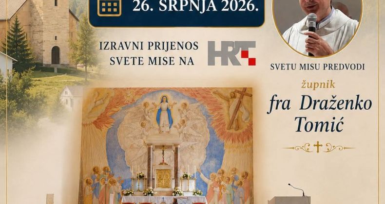 Najbolje iz Like - Sveta misa iz Brinja u nedjelju na HRT-u