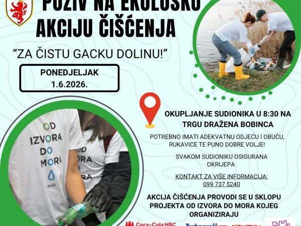 Za čistu Gacku dolinu: Grad Otočac ponovno  sudjeluje u projektu “Od izvora do mora“