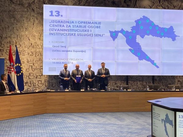 Osigurano preko 6 milijuna eura za izgradnju i opremanje Centra za starije osobe u Senju Osigurano preko 6 milijuna eura za izgradnju i opremanje Centra za starije osobe u Senju