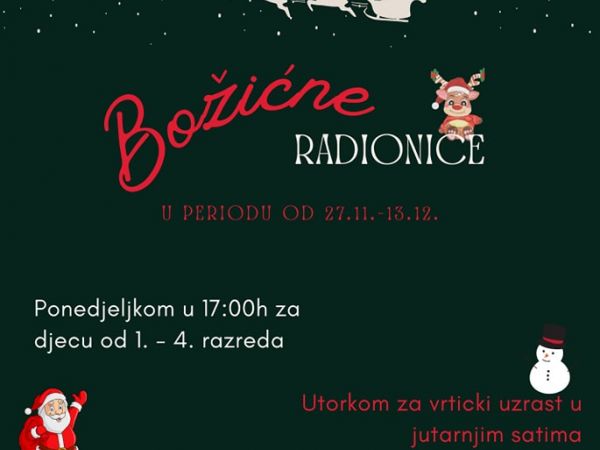 Božićne radionice u KIC-u Lovinac Božićne radionice u KIC-u Lovinac