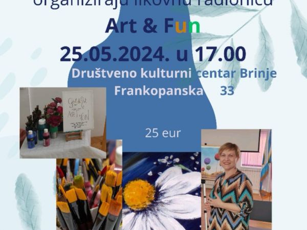 ART & FUN likovna radionica radi velikog interesa opet stiže u Brinje