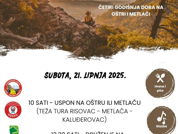 Dan planinara Like i tradicionalna “Četiri godišnja doba na Oštri i Metlači” Dan planinara Like i tradicionalna “Četiri godišnja doba na Oštri i Metlači”