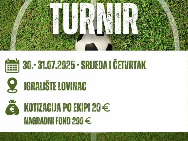 Otvorene prijave za malonogometni turnir u Lovincu