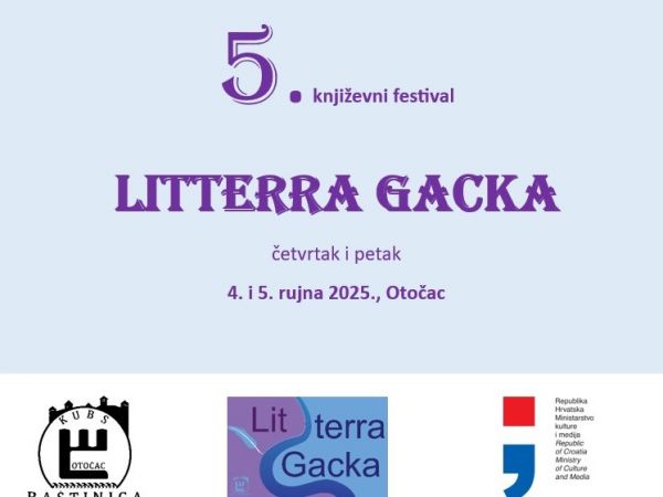 Litterra Gacka 2025. donosi dva dana književnosti u Otočcu