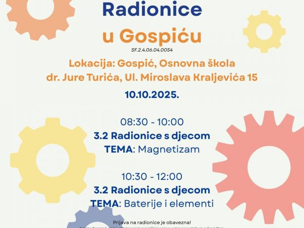 STEM znanost u Gospiću: Edukativne radionice za djecu u Osnovnoj školi dr. Jure Turića
