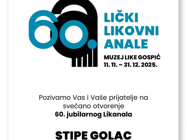 Muzej Like obilježava 60 godina Likanala izložbom “Živio je (za) umjetnost Stipe Golca (1939. – 2018.)” Muzej Like obilježava 60 godina Likanala izložbom “Živio je (za) umjetnost Stipe Golca (1939. – 2018.)”
