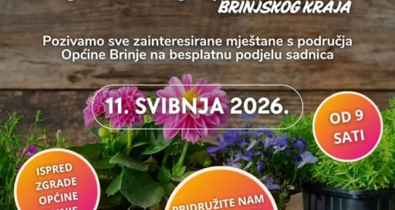 Najbolje iz Like - Besplatna podjela sadnica za mještane Općine Brinje