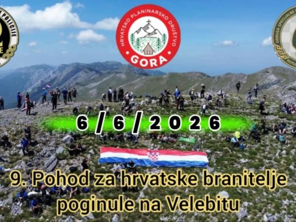 Najavljen 9. pohod za poginule branitelje na Velebitu uz sudionike iz cijele Hrvatske