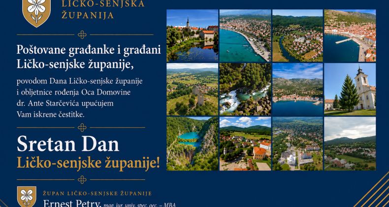 Najbolje iz Like - Čestitka župana Ernesta Petryja povodom Dana Ličko-senjske županije
