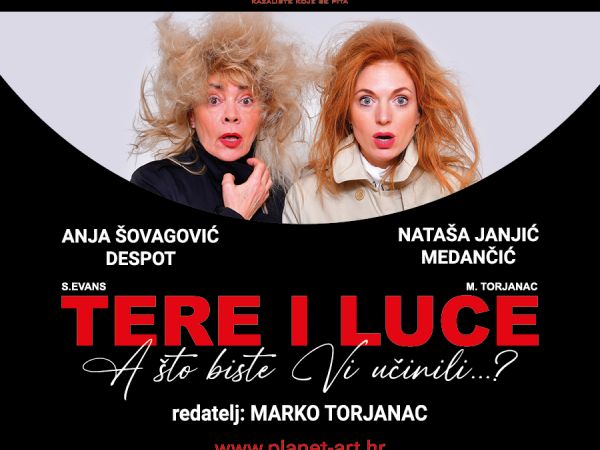 Ne propustite! Poznate hrvatske glumice dolaze u Gospić s predstavom “Tere i Luce“