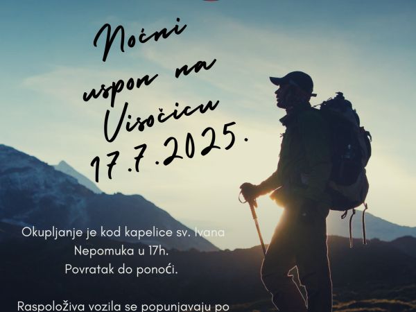 PD Željezničar Gospić organizira tradicionalni noćni uspon na Visočicu PD Željezničar Gospić organizira tradicionalni noćni uspon na Visočicu