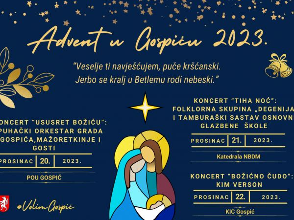 Božićni koncerti u sklopu Adventa u Gospiću