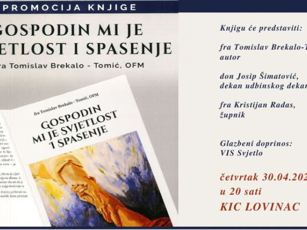 Predstavljanje knjige “Gospodin mi je svjetlost i spasenje“ u Lovincu
