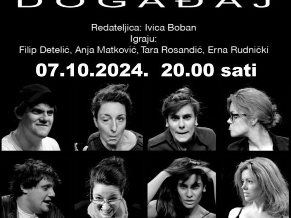 Teatar Exit dolazi u Gospić - izvest će komediju “Nevjerojatan događaj”