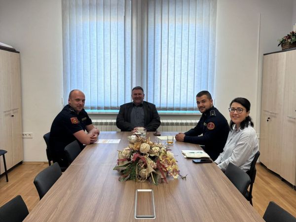 DVD Brinje na prijemu kod načelnika Fumića povodom Mjeseca zaštite od požara