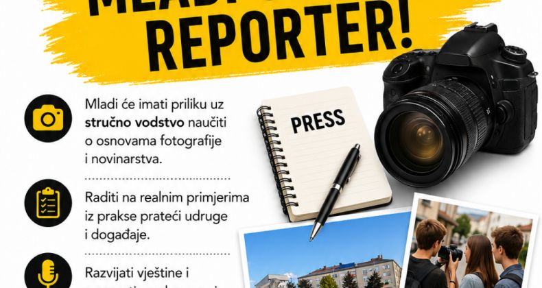 Najbolje iz Like - Otvorene prijave za ljetni program “Mladi Gospićki reporteri“
