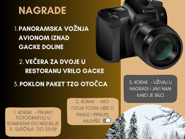 TZG Otočac provodi nagradni FOTO natječaj: Tema je snježni Otočac TZG Otočac provodi nagradni FOTO natječaj: Tema je snježni Otočac