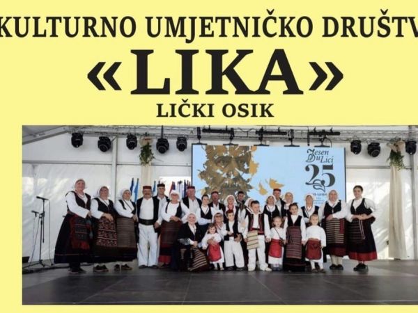 Večer folkora u Gospiću - KUD Lika iz Ličkog Osika obilježava 15 godina rada