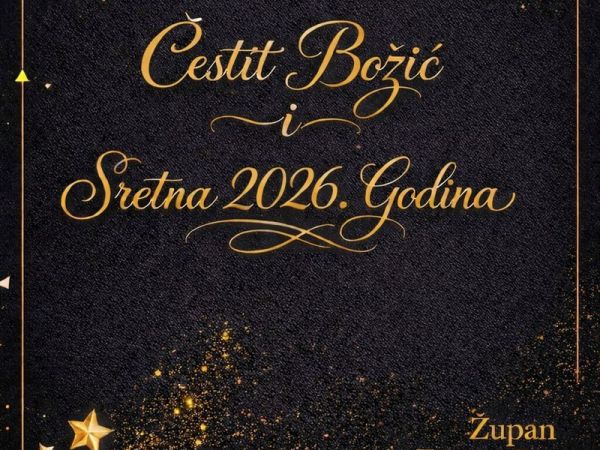 Čestitka župana Petryja povodom nadolazećih blagdana Čestitka župana Petryja povodom nadolazećih blagdana