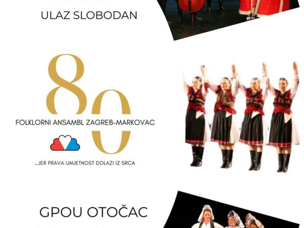 Koncert Folklornog ansambla Zagreb-Markovac u Otočcu
